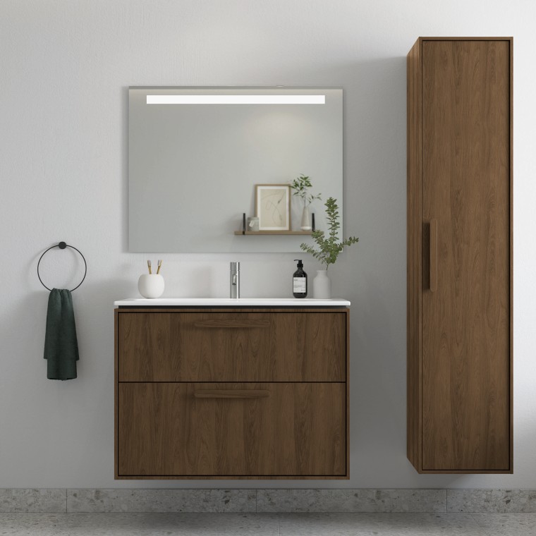 Ifö Sense Art badeværelsesmøbler og Geberit Option spejl