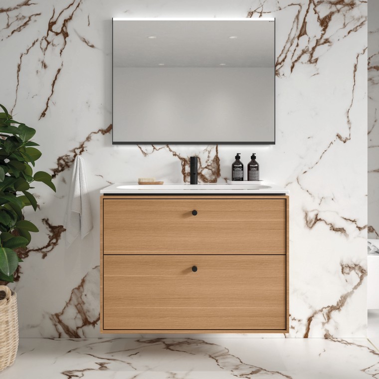 Sense Art badeværelsesmøbel i lys eg Sense Art badeværelsesmøbel i lys eg