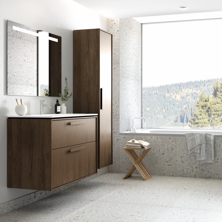 Ifö Sense Art badeværelsesmøbler og Geberit Option spejl Ifö Sense Art badeværelsesmøbler og Geberit Option spejl