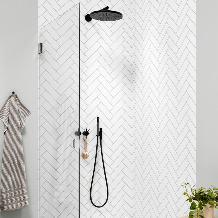 Ifö Showerama Art brusevæg Ifö Showerama Art brusevæg
