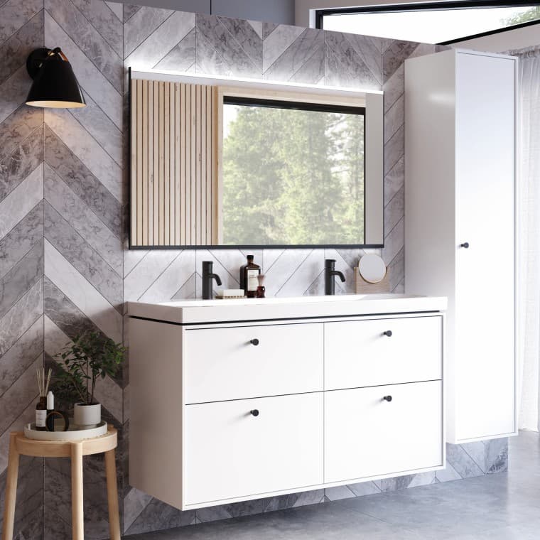 Ifö Sense Art badeværelsesmøbel og højskab Ifö Sense Art badeværelsesmøbel og højskab