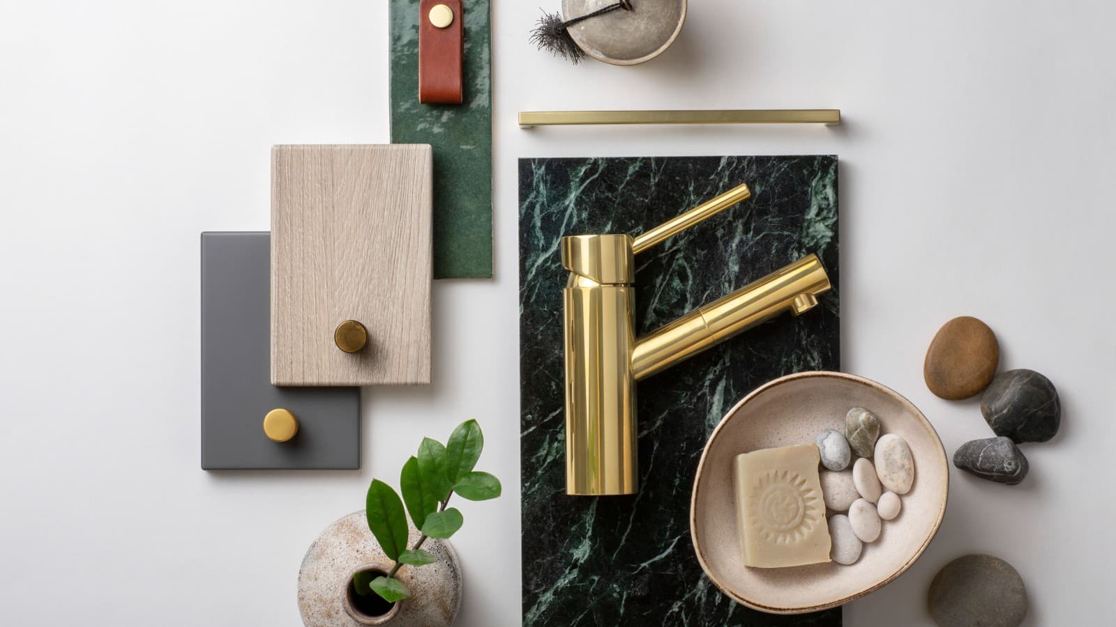 Badeværelsestrends moodboard Badeværelsestrends moodboard