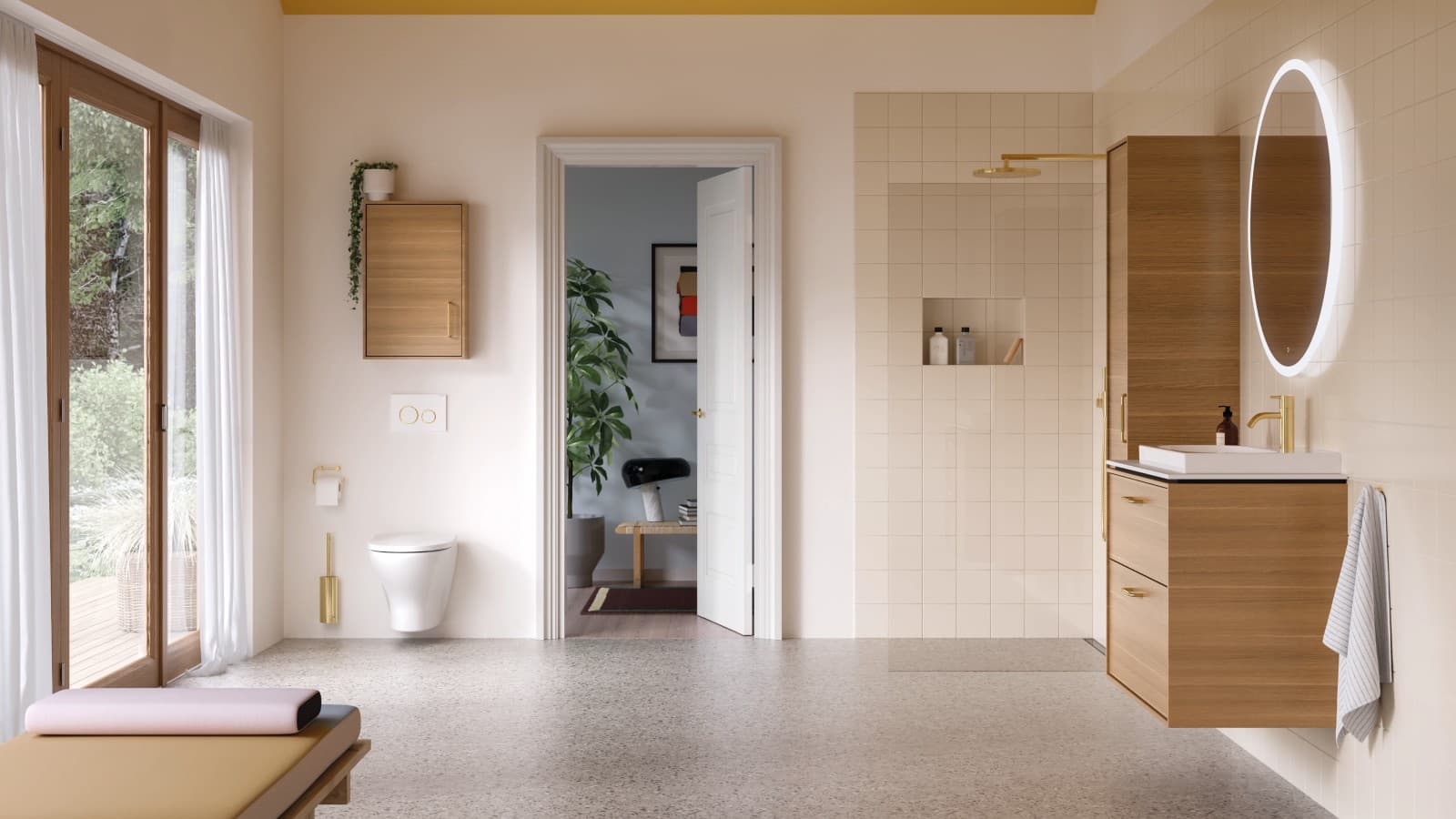 Ifö gult badeværelse Ifö gult badeværelse