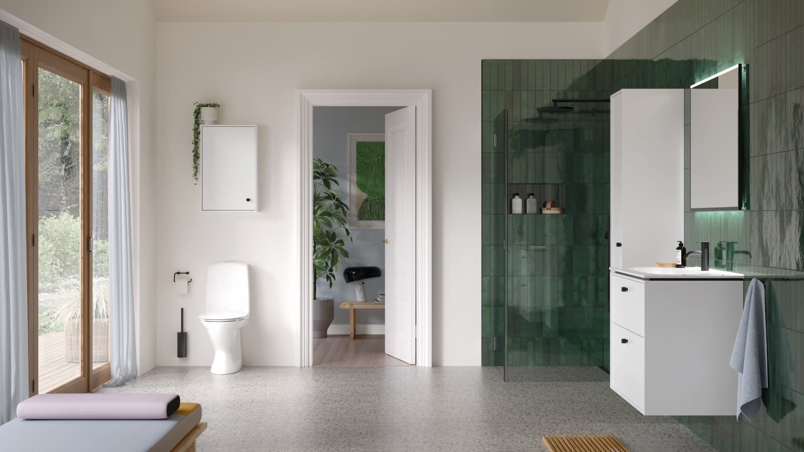 Grøn badeværelsestrends Grøn badeværelsestrends