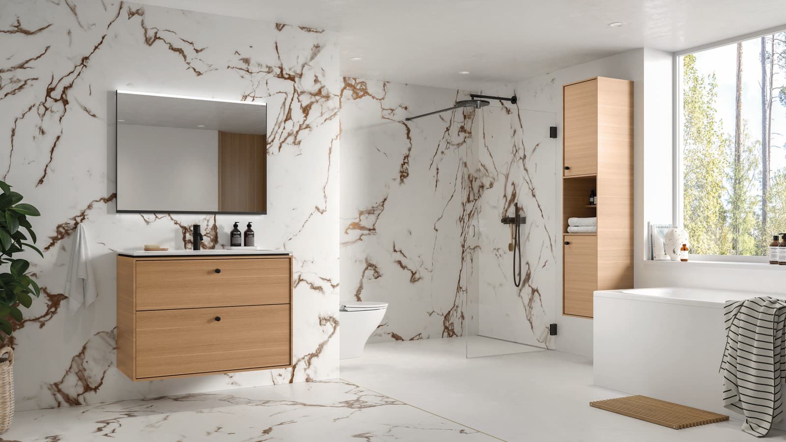 Ifö badeværelse i lys eg Ifö badeværelse i lys eg