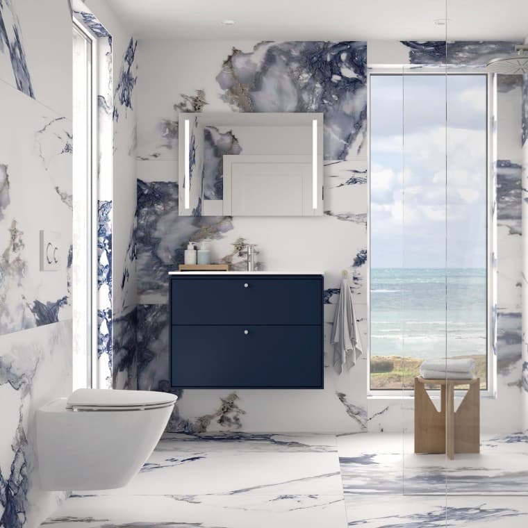 Ifö Sense Art badeværelsesmøbler og Spira Art toilet Ifö Sense Art badeværelsesmøbler og Spira Art toilet